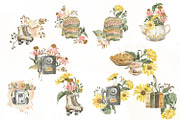 Early autumn, watercolor flowers, a Decorative Illustration by Love Watercolor Store (Thumbnail 3 of 13)