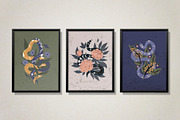 Modern snakes & Floral set., an Object Graphic by Alona Savchuk (Thumbnail 2 of 14)