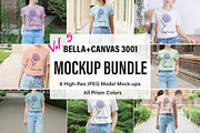 Bella Canvas 3001 Mockup Bundle, a Shirt Mockup by BrightMockups (Thumbnail 1 of 8)