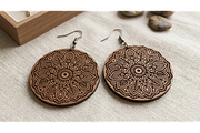 Mandala Earring Vector, an Object Graphic by hafijul (Thumbnail 8 of 11)