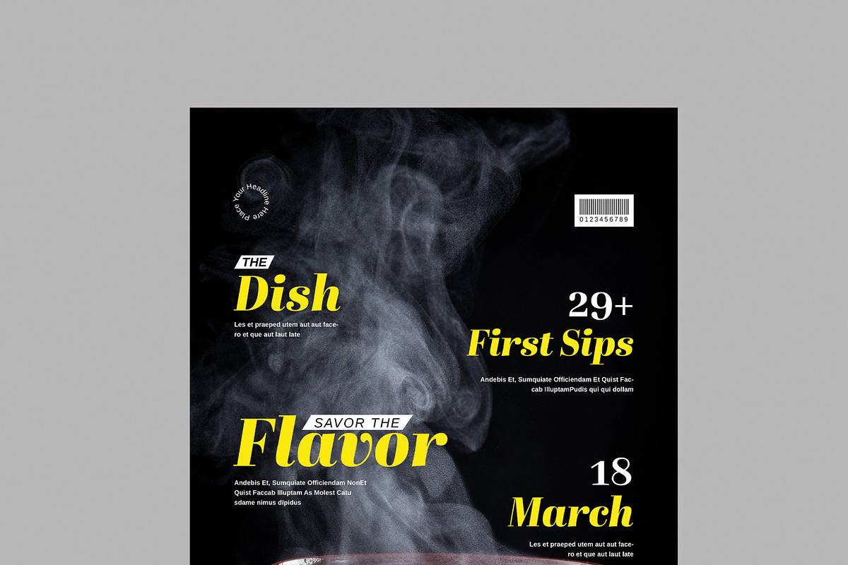 Cooking Food Magazine Cover Layout, a Magazine Template by MightyDesign (Photo 4 of 8)
