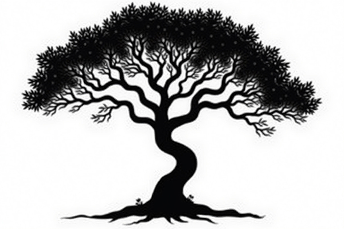 20 Black Tree Silhouettes Bundle, an Illustration by Gaye Art (Photo 10 of 21)