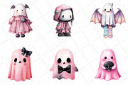 Pink Pastel Goth Halloween Ghost Cli, an Illustration by DreamPrint404 (Thumbnail 3 of 5)