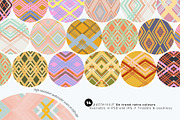 Watercolor Retro Stripe Pattern Pack, a Pattern Graphic by angelainthefields (Thumbnail 2 of 5)