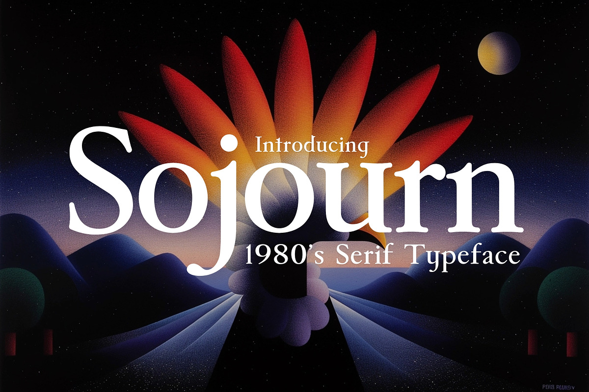Sojourn - 1980s Serif Typeface, a Serif Font by HipFonts (Photo 1 of 10)
