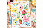 Watercolor Summer Clipart PNG, a Seasonal Illustration by Villa 11 Estudio (Thumbnail 5 of 5)