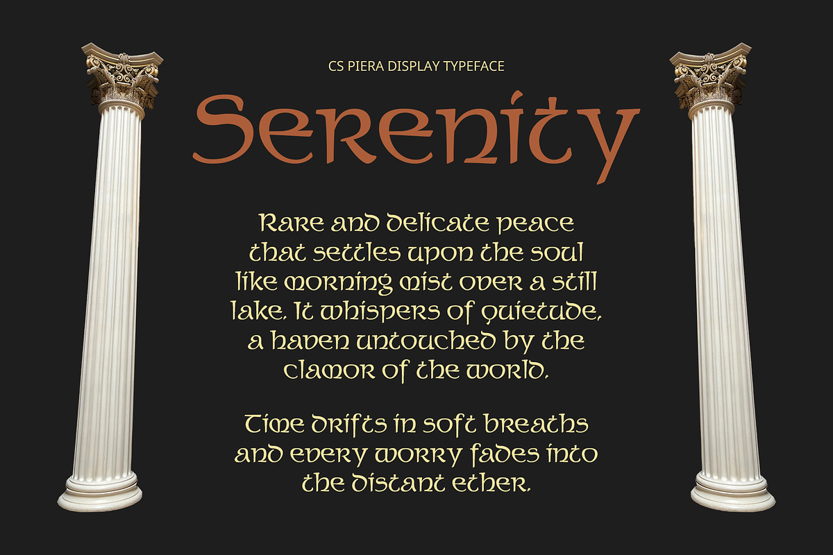 CS Piera – Uncial Font, a Sans Serif Font by Craft Supply Co. (Photo 5 of 8)