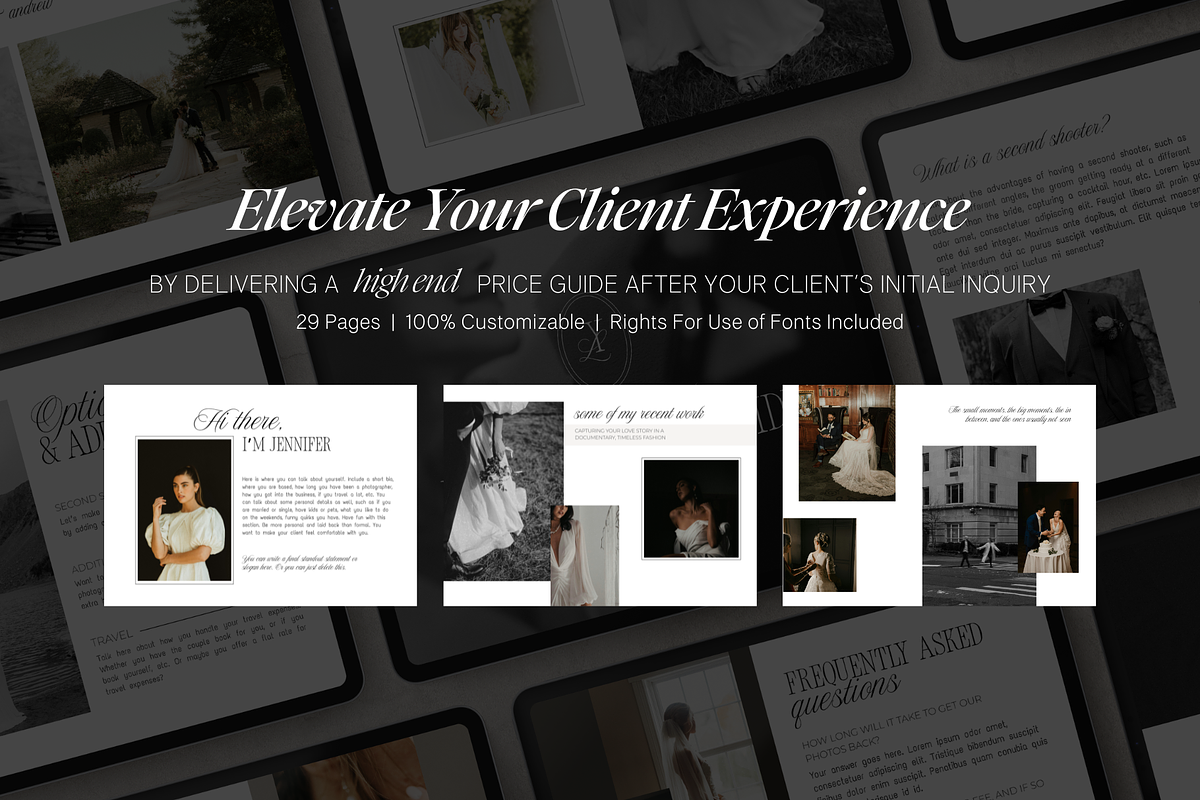 Photography Pricing Guide, a Templates & Theme by Studio Annie Louise (Photo 3 of 9)