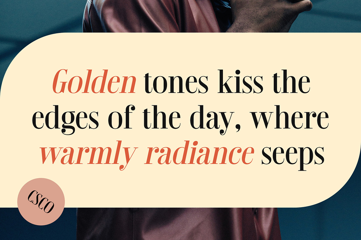 Roneys – Classic Font, a Serif Font by Craft Supply Co. (Photo 2 of 8)