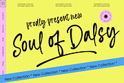 Soul Dalsy Handwritten Script Font, a Script Font by Letterena Studios Script (Thumbnail 1 of 10)