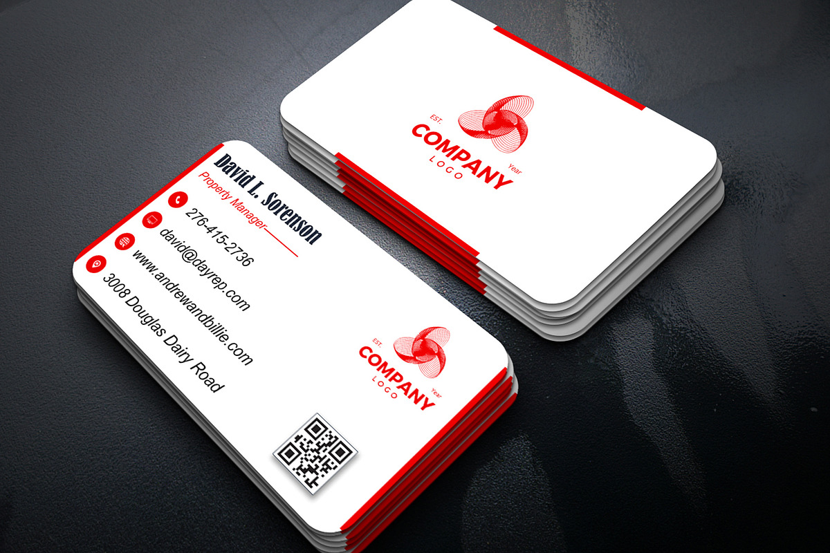 Clean Real Estate Business Card PSD