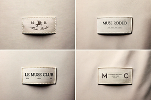 MUSE CLUB II Woven Garment Label