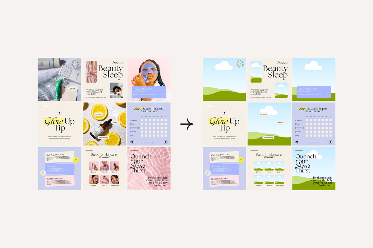 Beauty Instagram Templates – Canva, a Social Media Template by Karisma Studio (Photo 5 of 6)