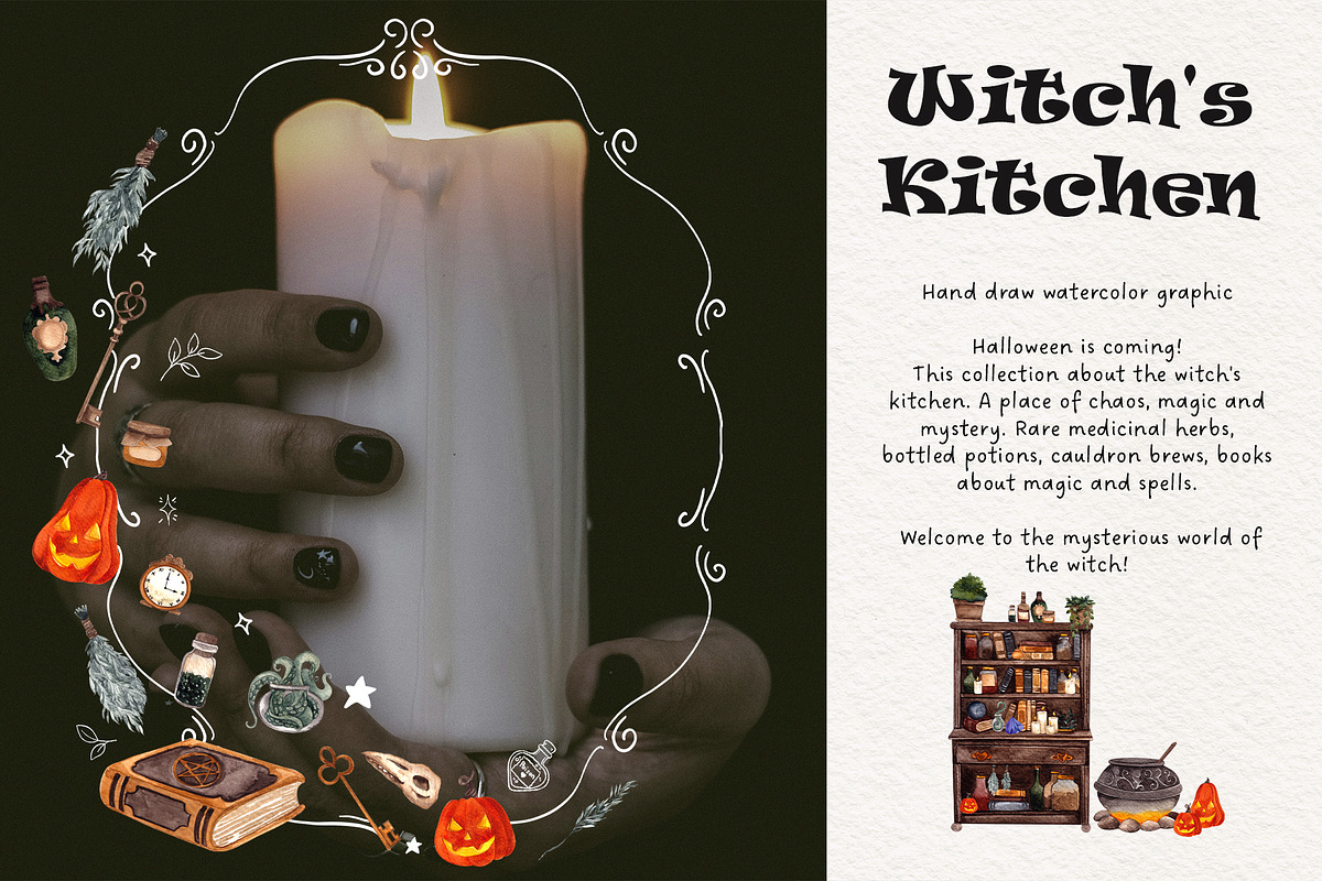 Witch's Kitchen. Hand draw graphic, an Object Illustration by ma_i_vi (Photo 2 of 12)