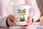 Whimsical Spring Fox Clipart, an Illustration by Craft Nest (Thumbnail 8 of 11)