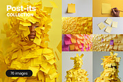 Post-its - 76 imagese, a Photo by Handmadefont (Thumbnail 1 of 12)