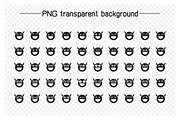 Smile Devil Emoticons Set, a Solid Icon by Designfour (Thumbnail 2 of 7)