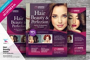 Hair Beauty Salon Flyer Templates, a Flyer Template by kinzi21 (Thumbnail 1 of 4)