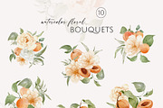 Apricots & Flowers watercolor summer, a Seasonal Illustration by Yuliia Lashevska (Thumbnail 6 of 11)