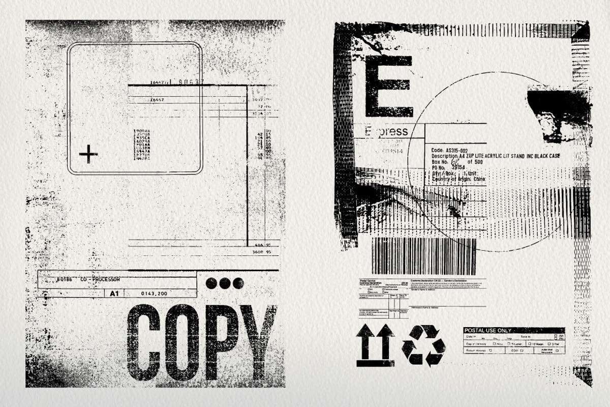 Abstract Digital Collage Textures, a Texture Graphic by Offset (Photo 5 of 13)