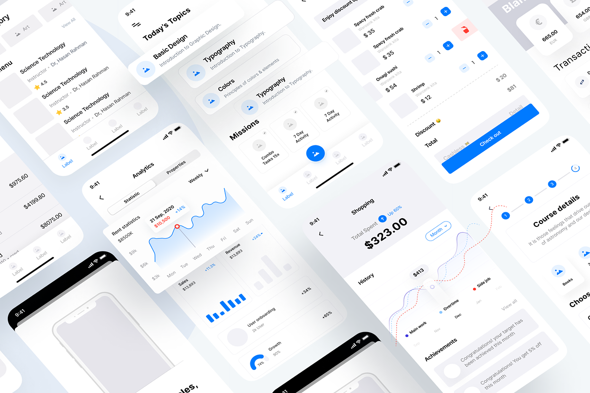 concept App Wireframe UX Kit preview 2