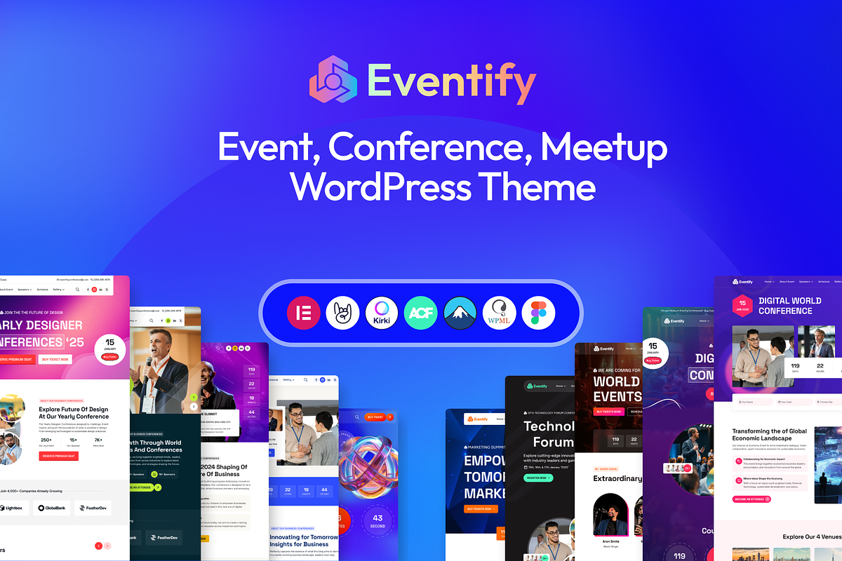 Eventify - Event WordPress theme, a WordPress Template by AliThemes (Photo 1 of 2)