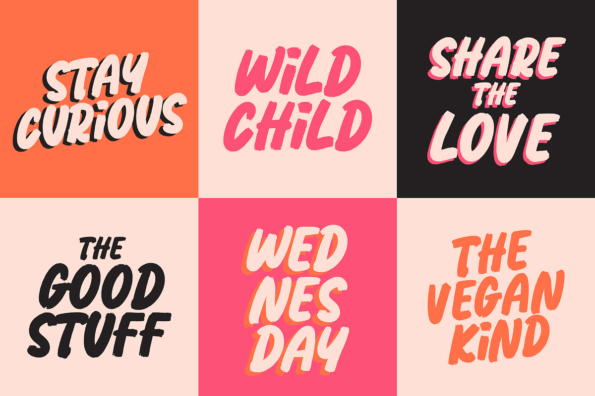 Cherry Bomb - A Chubby Marker Font, a Font by ReveryWorks (Photo 4 of 12)
