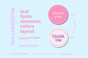 Pretty Pop Round Sticker Templates, a Stationery Template by Hell Yeah Designs (Thumbnail 5 of 7)