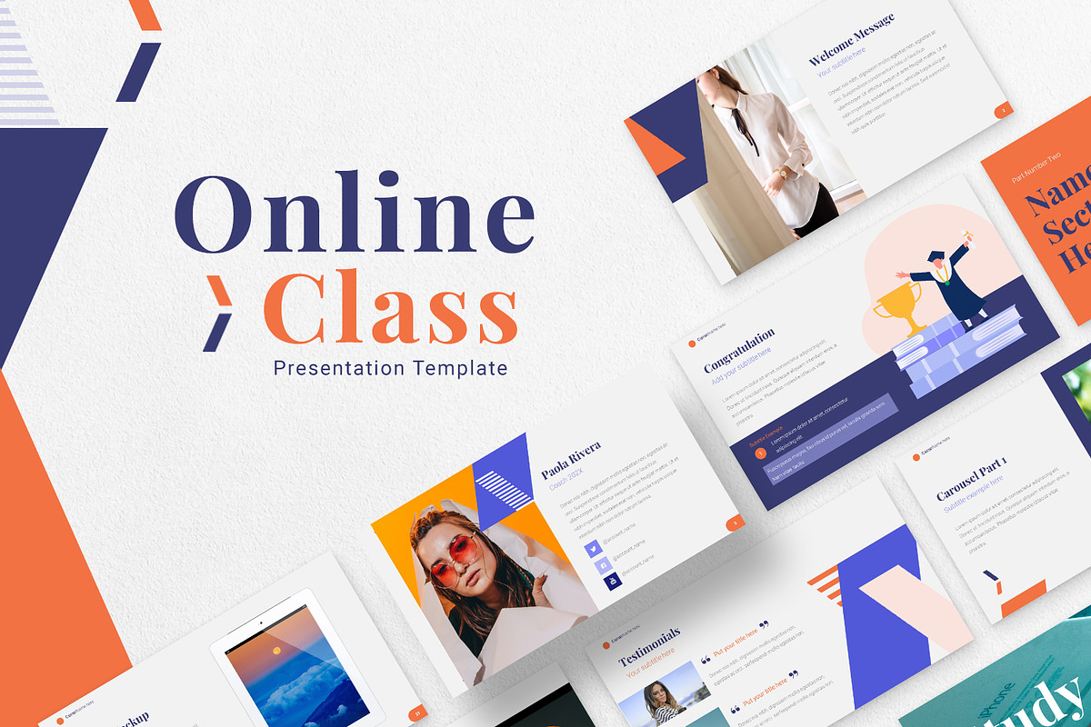 Online Class | Powerpoint Template, a Presentation Template by Zacomic Studios (Photo 1 of 7)