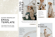Modern Minimalist Email Template, an Email Template by KikiBunnyCreative (Thumbnail 1 of 7)