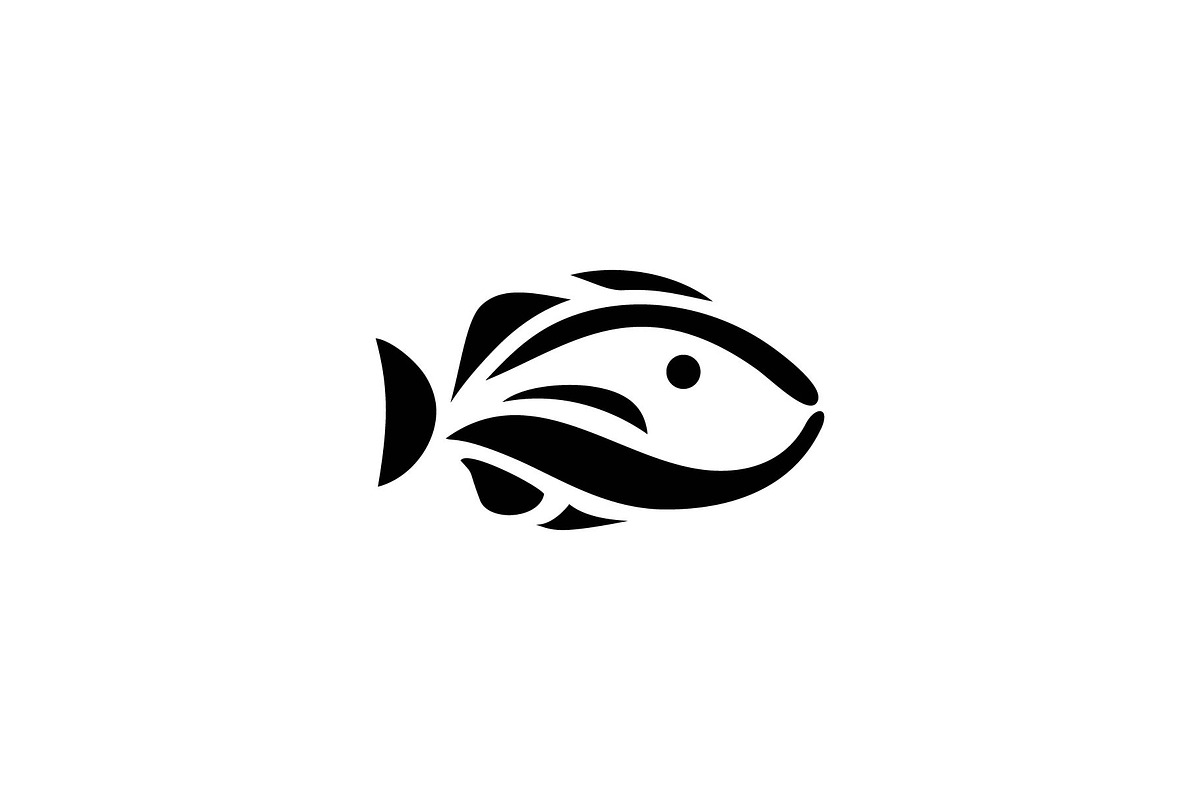 simple fish logo, a Branding & Logo Template by ZHR Creative