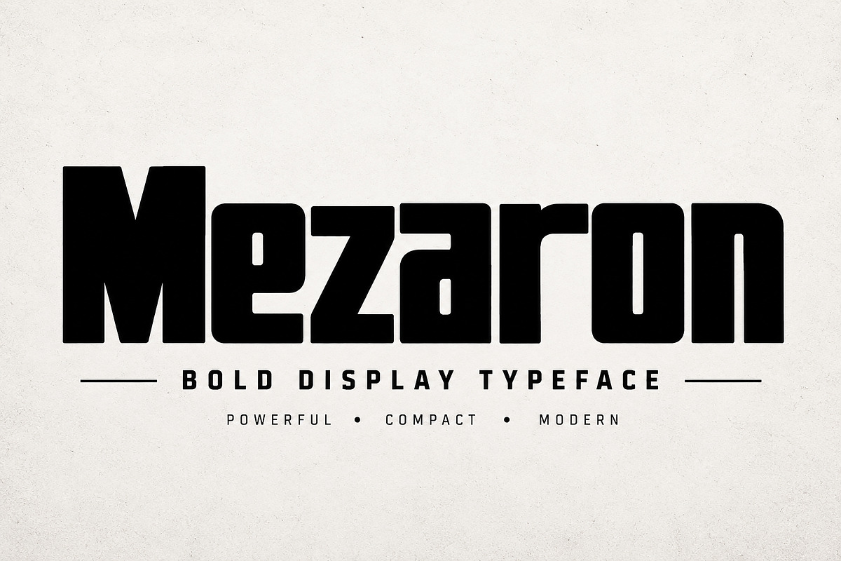 Mezaron, a Sans Serif Font by Wow Magic (Photo 1 of 7)