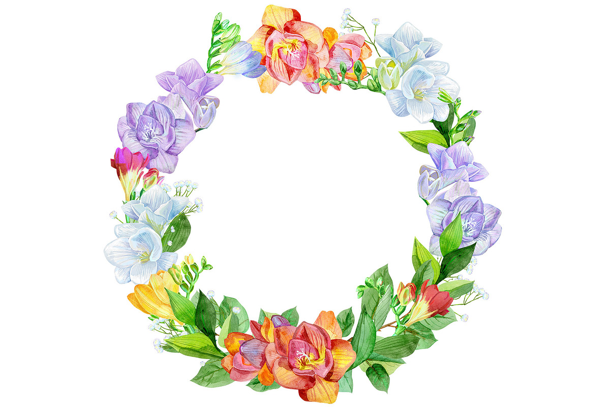 Freesia. Watercolor collection, a Decorative Illustration by Watercolor fantasy (Photo 4 of 7)