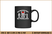 Extinguish Fire No Probllama Cut SVG, an Illustration by Handy Arts Studio (Thumbnail 3 of 3)