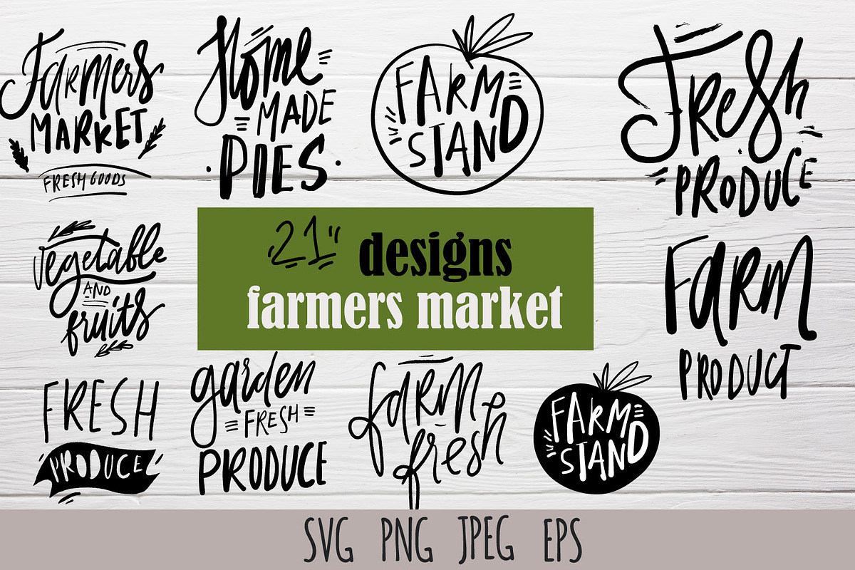 21 designs for farmers market, a Decorative Illustration by Veronika M (Photo 2 of 4)