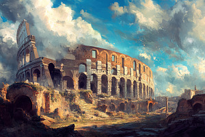Exploring the majestic ruins of an a, a Photo by Tanuart