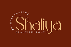 Shaliya Beauty Font