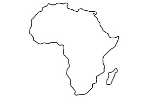 Africa map, an Icon by Mark1987