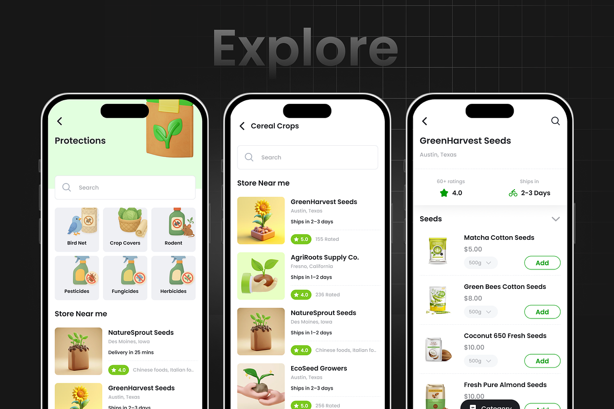 Farmer 2.0 Service & Product App, an UI Kit Template by Opus LabWorks (Photo 5 of 11)