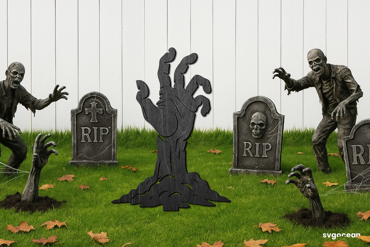 Halloween Garden Stakes Bundle, an Illustration by svgocean (Photo 18 of 21)