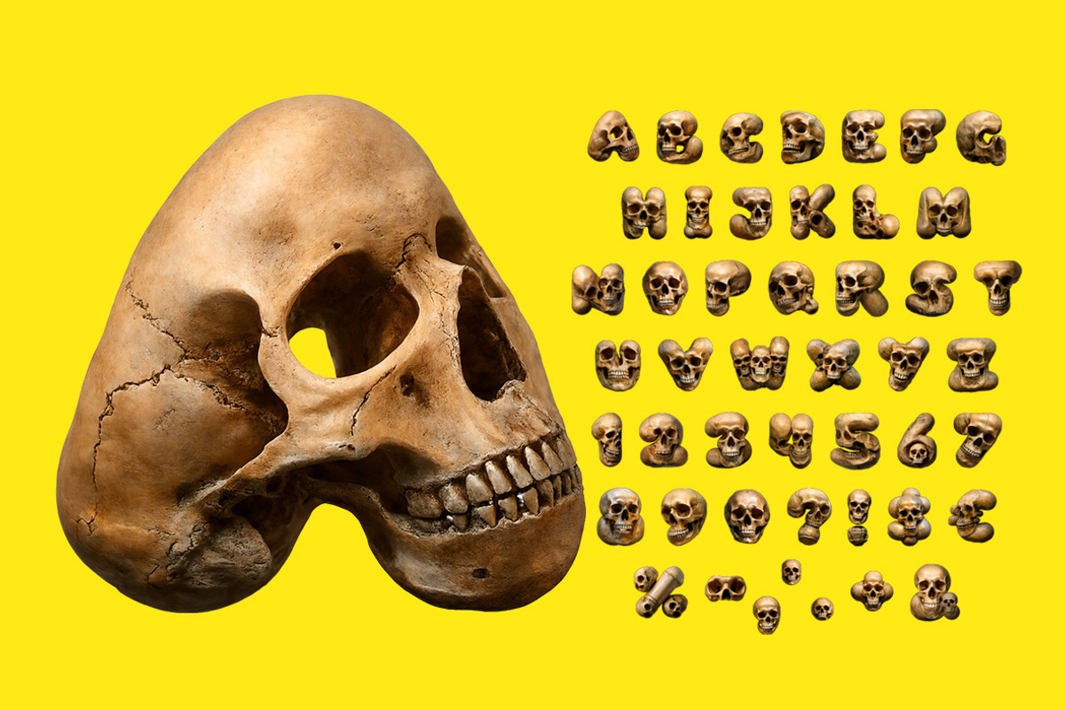 Skull Font, a Handwritten Font by Handmadefont (Photo 2 of 10)