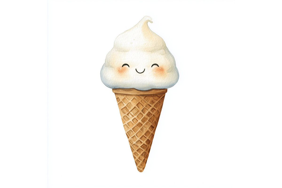 Prompt Whimsical Ice Cream Clipart, a Decorative Illustration by Creative design (Photo 6 of 7)