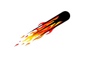 Fire Meteor Comet Silhouette Bundle, an Illustration by Designs_River (Thumbnail 23 of 51)