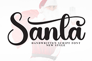 Santa | Script Font, a Handwritten Font by Scratchones (Thumbnail 1 of 9)