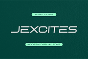 Jexcites Font, a Sans Serif Font by brahamb_design (Thumbnail 1 of 5)