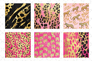 Pink and Gold Leopard Digital Paper, a Work Illustration by Dream Creation (Thumbnail 4 of 5)