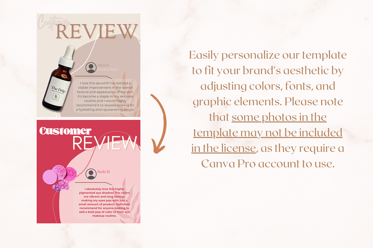 The Beauty Guru Canva Pack, a Social Media Template by Contento BH (Photo 4 of 4)