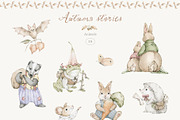 Autumn Stories. Watercolor Animals, an Animal Illustration by Kreker Kate (Thumbnail 9 of 13)