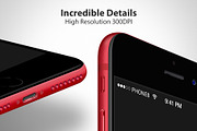 iPhone 8 Red Mockups, an iPhone Mockup by RadekBroz (Thumbnail 2 of 4)