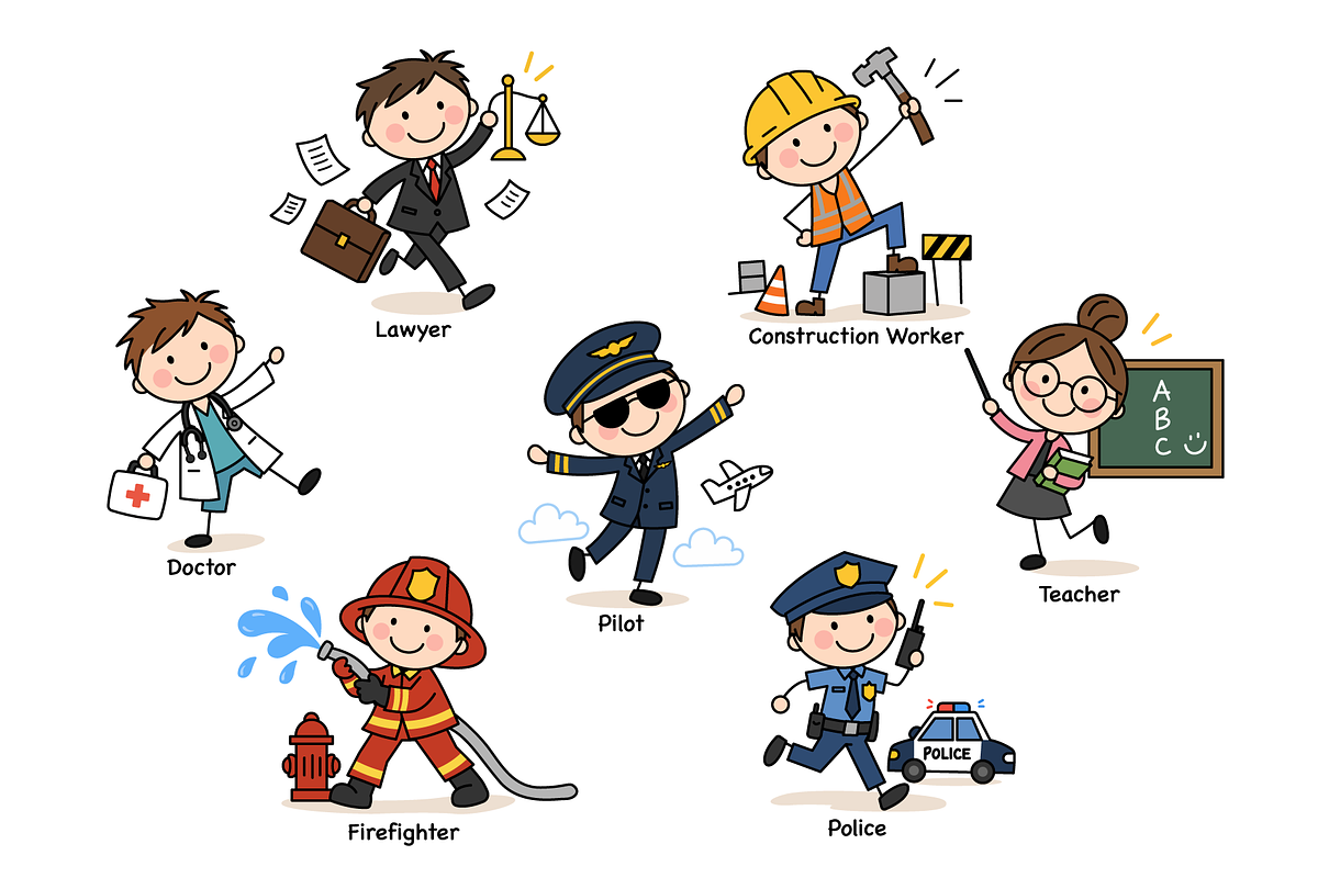 Professionals and Workers Character, a Person Illustration by Artpon Illustration (Photo 1 of 3)